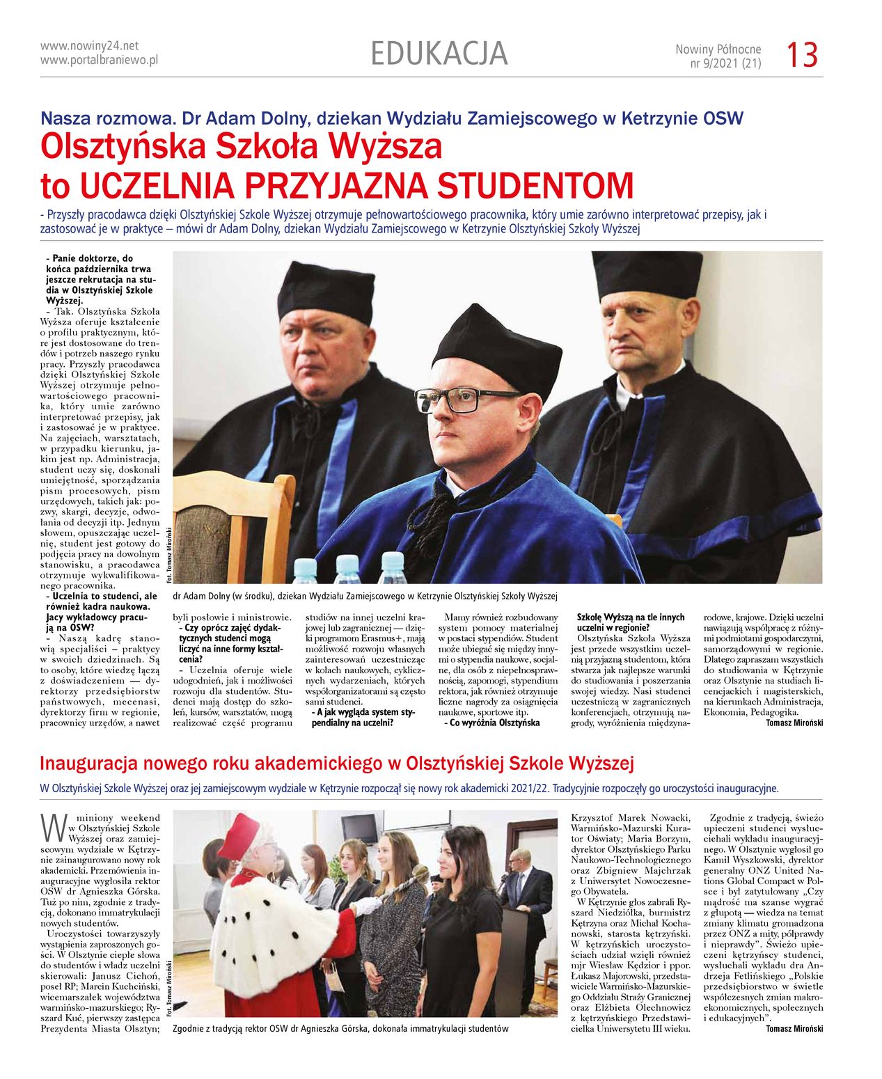 Nowiny Północne, 2021/09 - strona 13