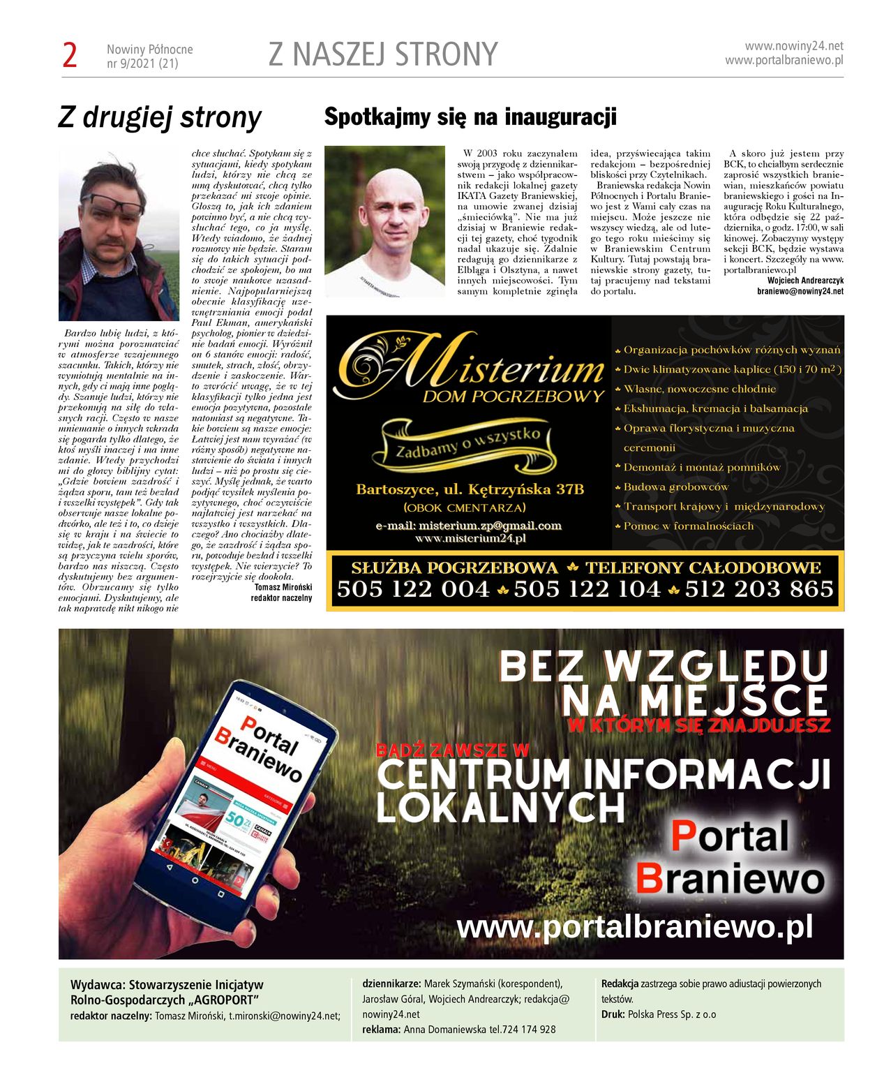 Nowiny Północne, 2021/09 - strona 2