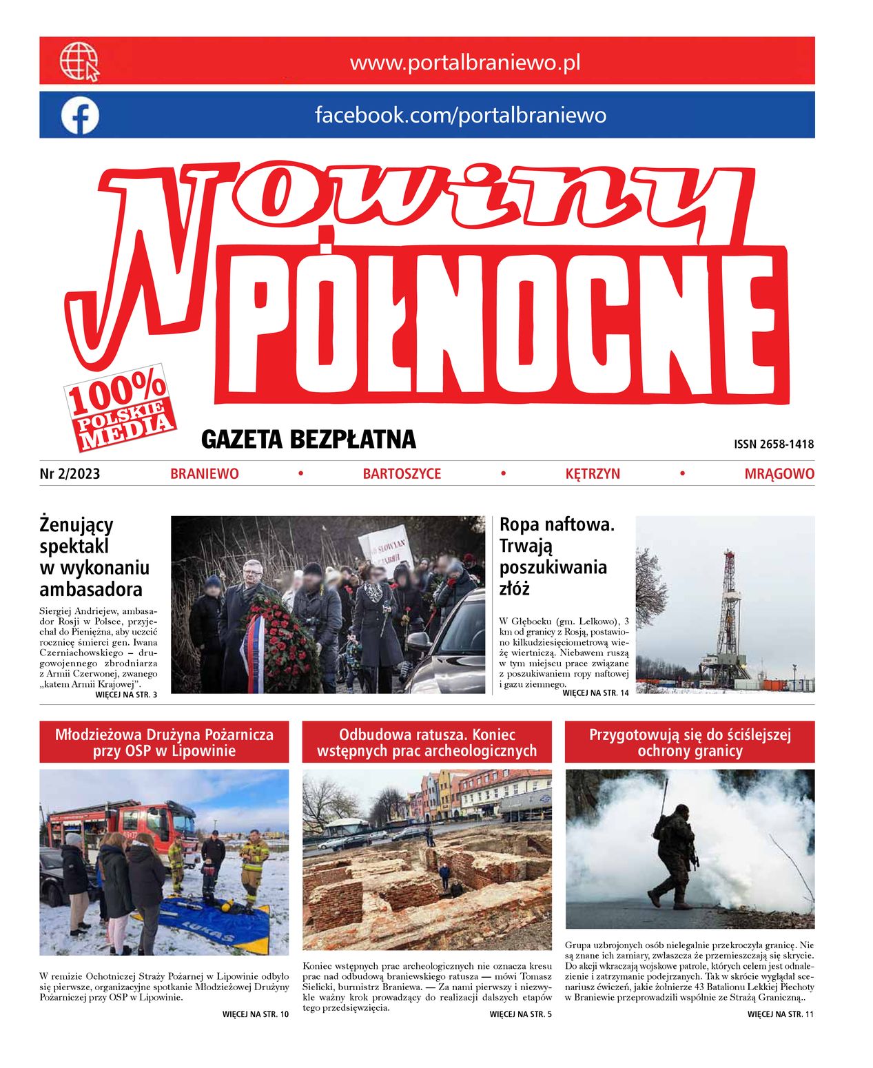 Nowiny Północne, 2023/02 - strona 1