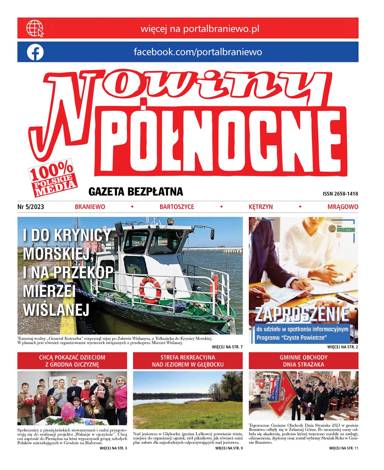 Nowiny Północne, 2023/05 - strona 1