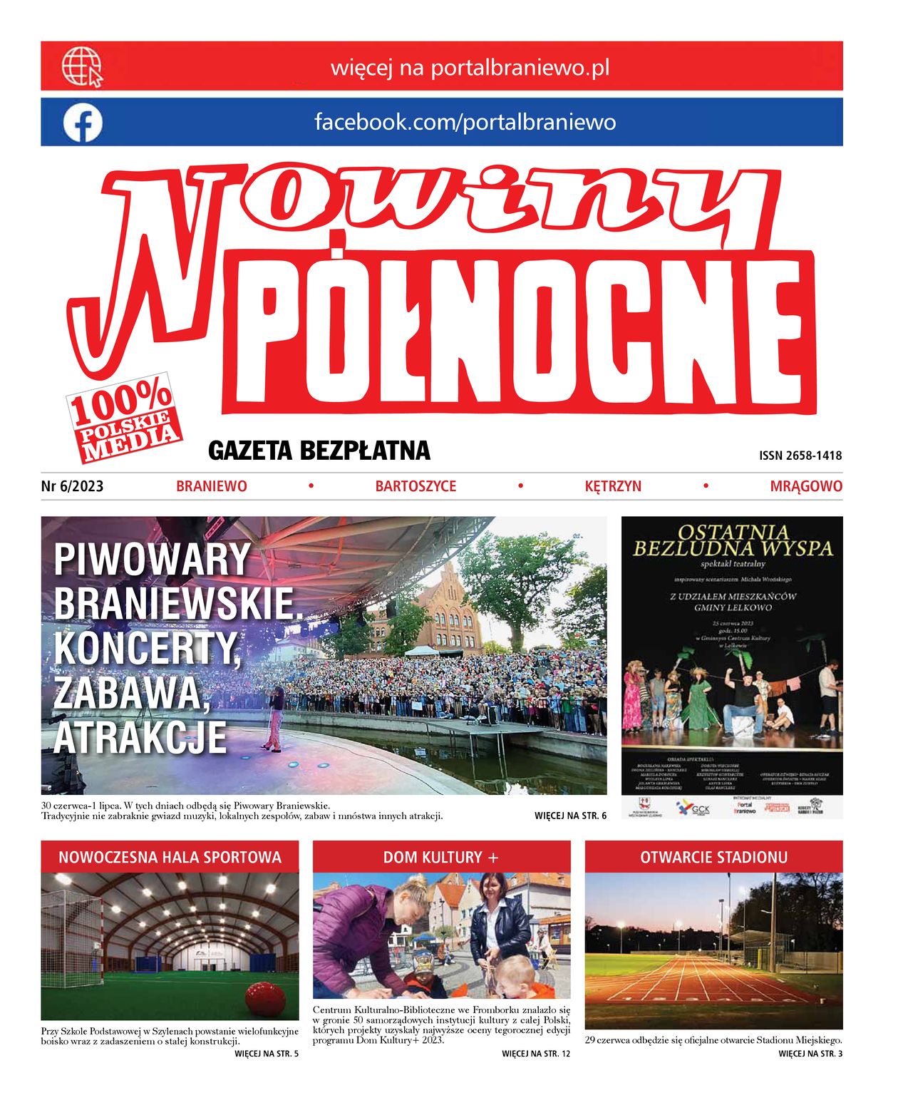 Nowiny Północne, 2023/06 - strona 1