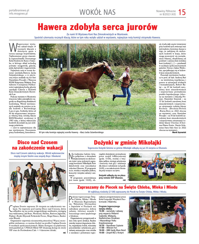 Nowiny Północne, 2023/08 - strona 15