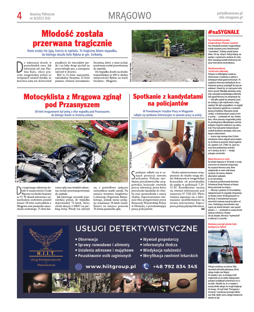 Nowiny Północne, 2023/08 - strona 4