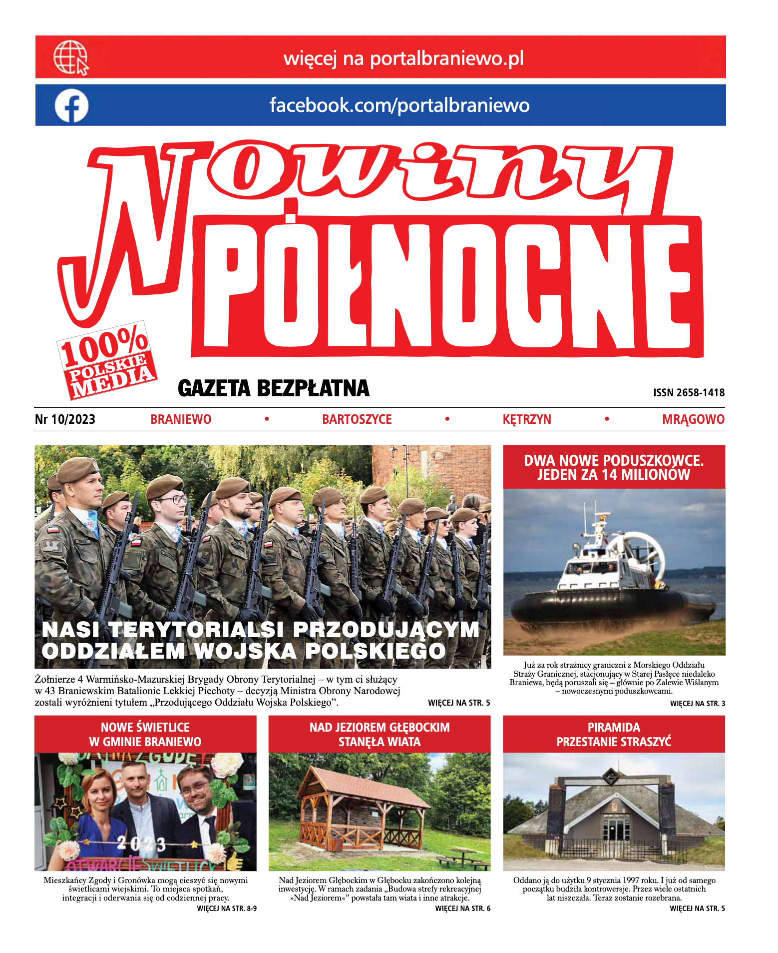 Nowiny Północne, 2023/10 - strona 1