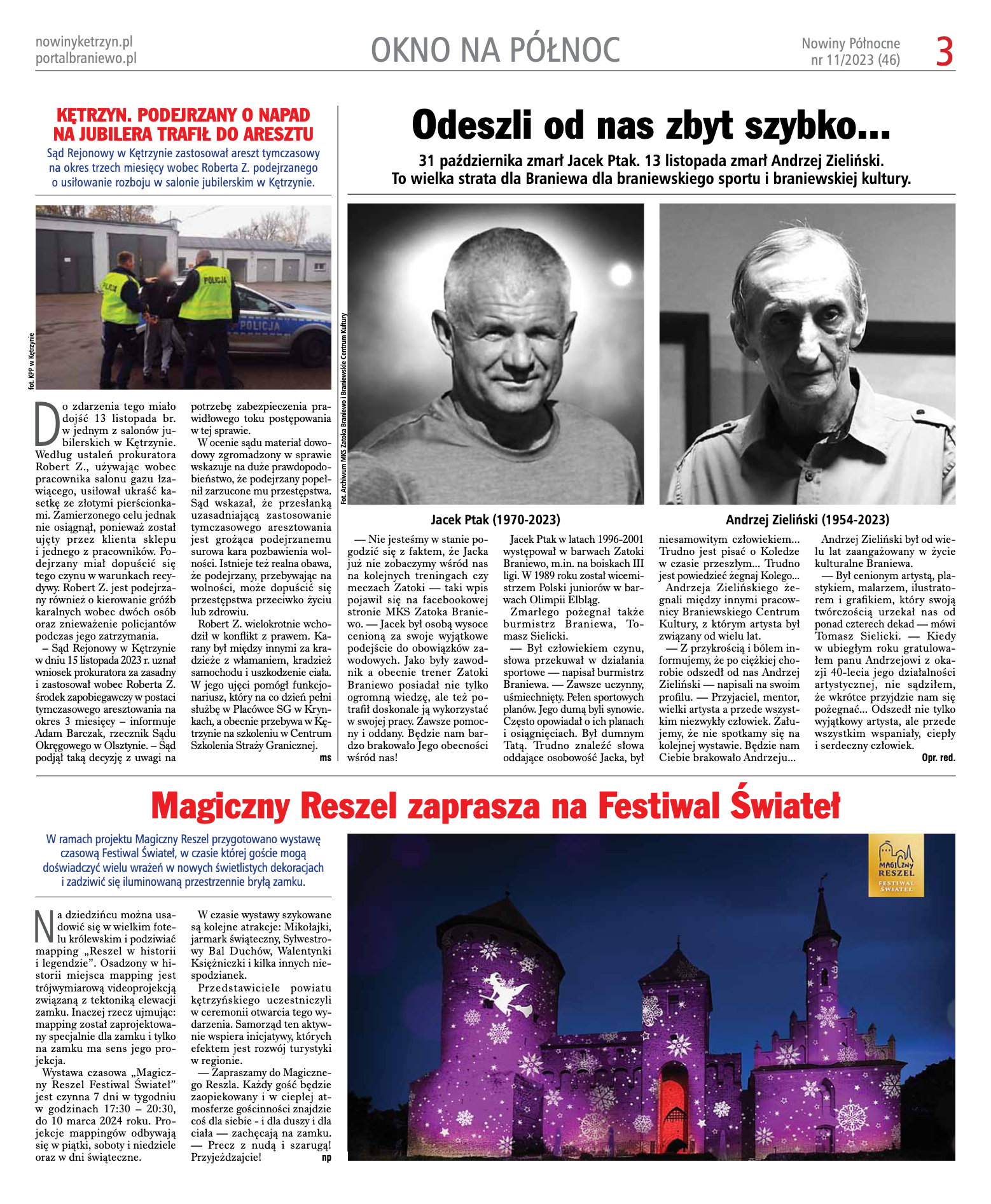 Nowiny Północne, 2023/11 - strona 3