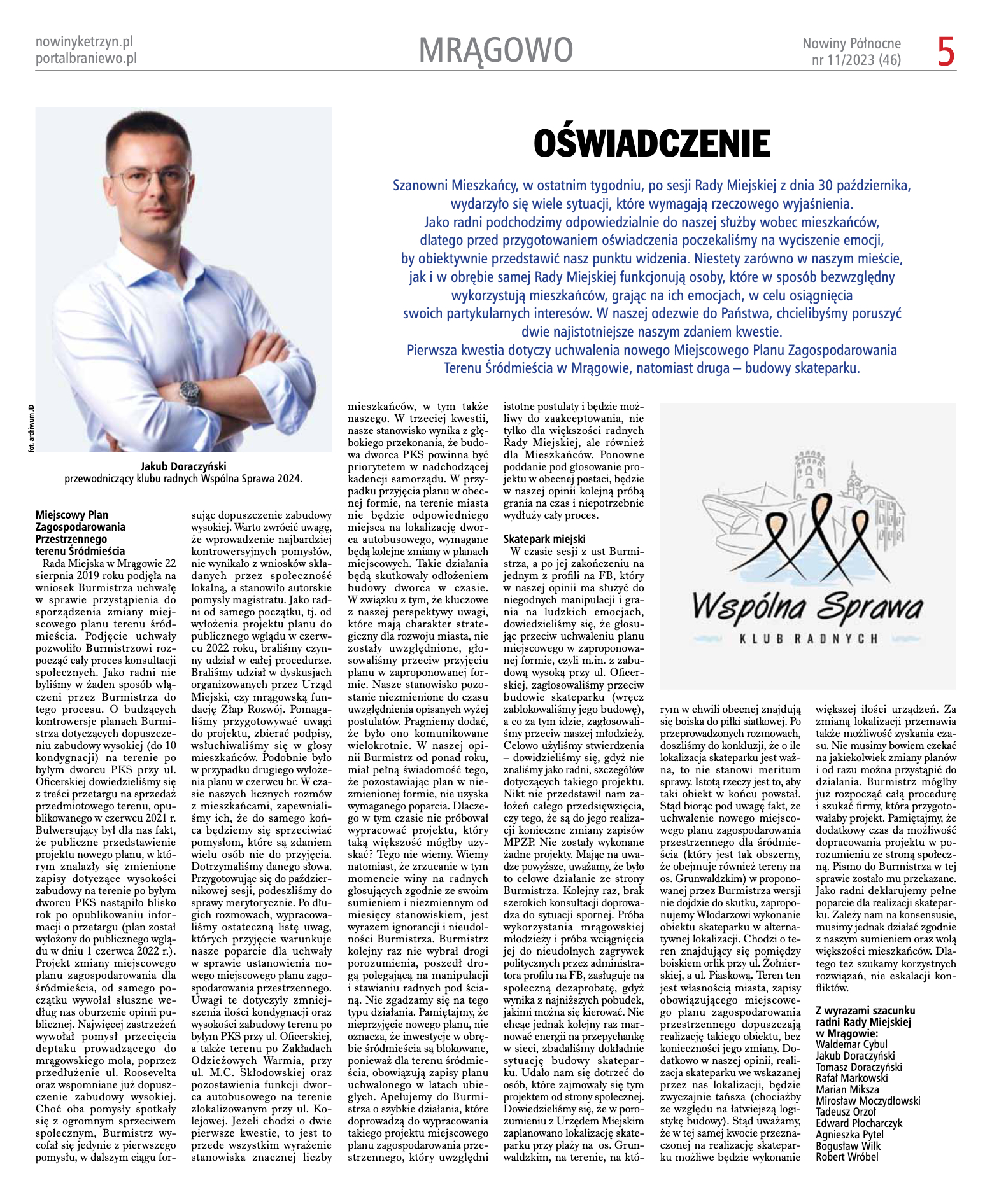 Nowiny Północne, 2023/11 - strona 5