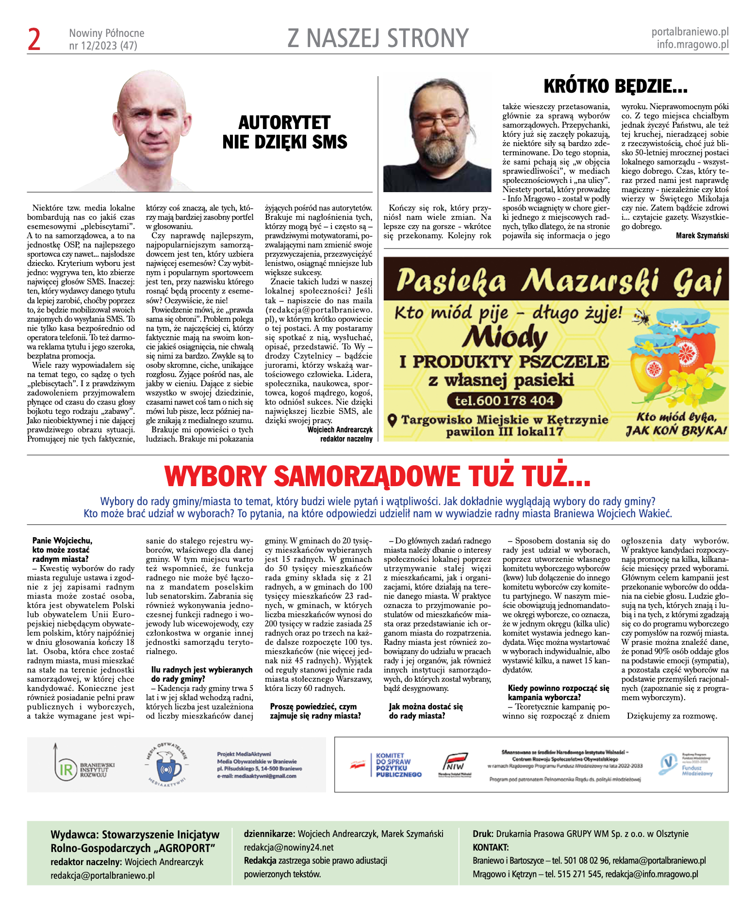 Nowiny Północne, 2023/12 - strona 2
