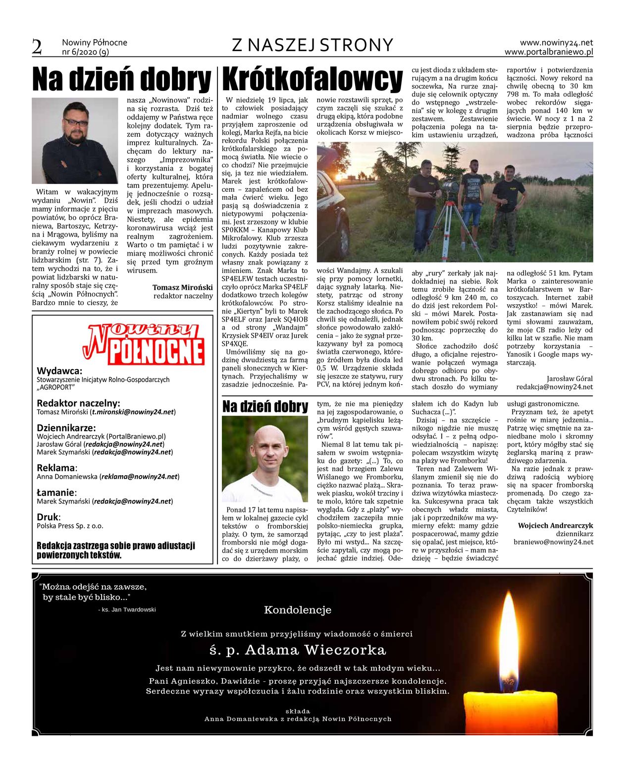Nowiny Północne, 2020/06 - strona 2