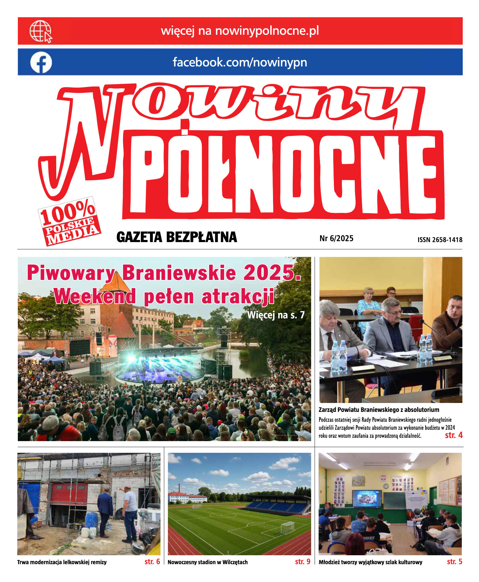 Nowiny Północne, 2025/06 - strona 1