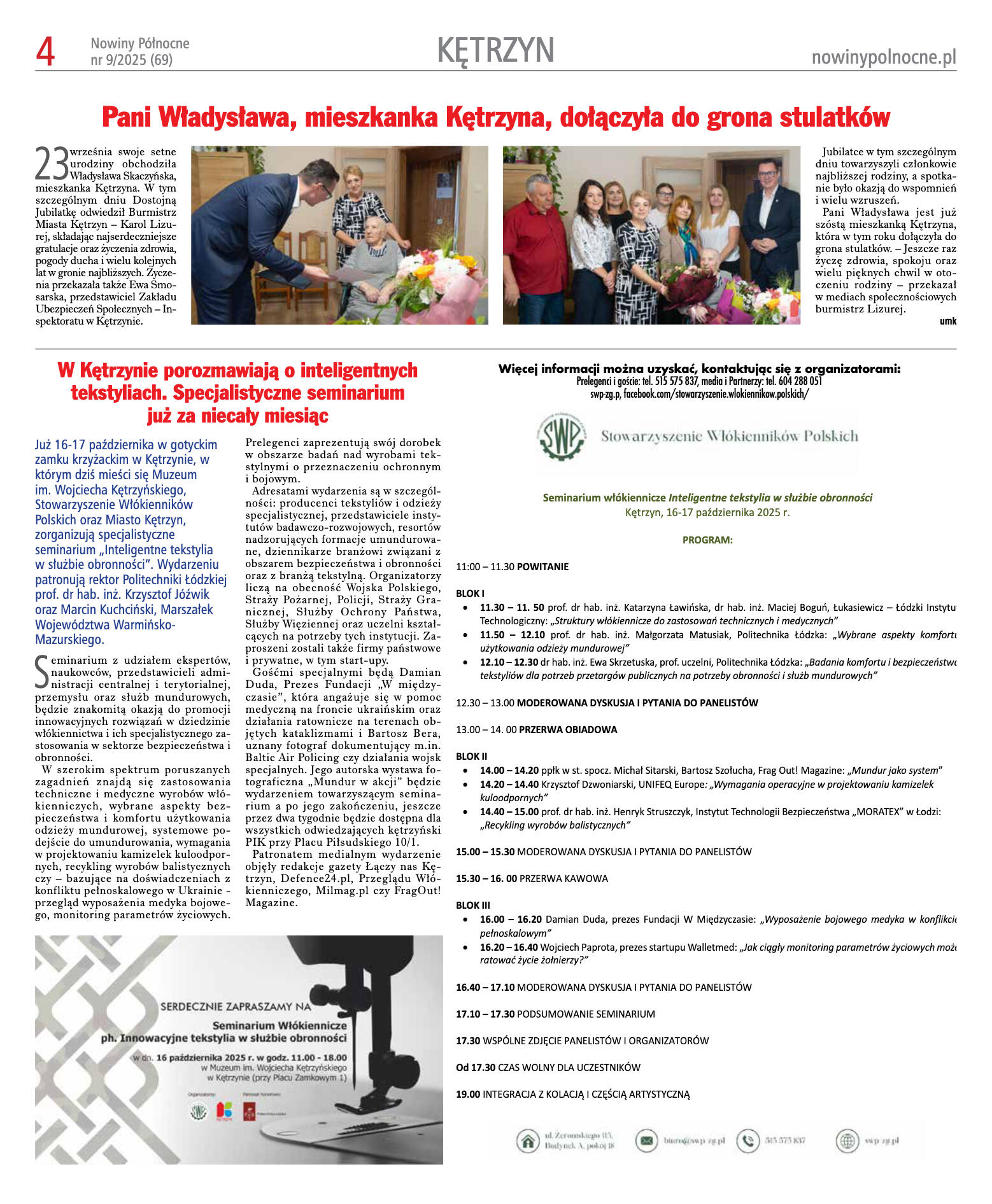 Nowiny Północne, 2025/09 - strona 4