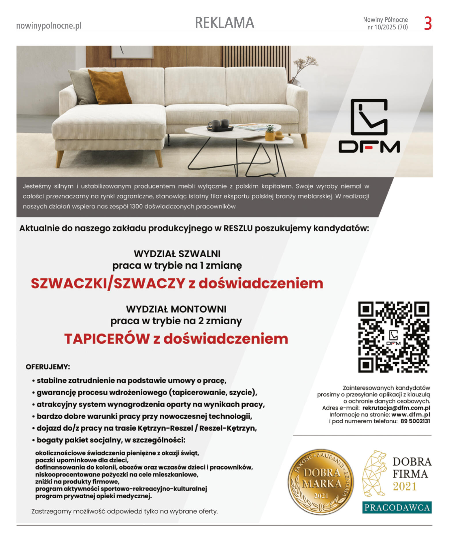 Nowiny Północne, 2025/10 - strona 3