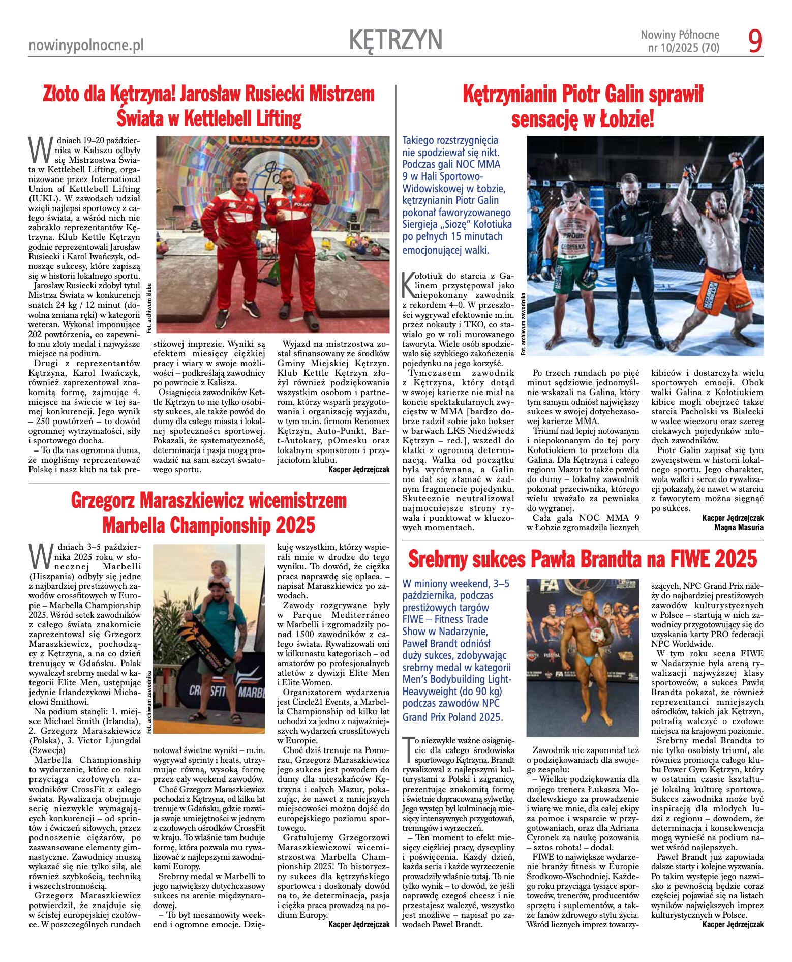 Nowiny Północne, 2025/10 - strona 9