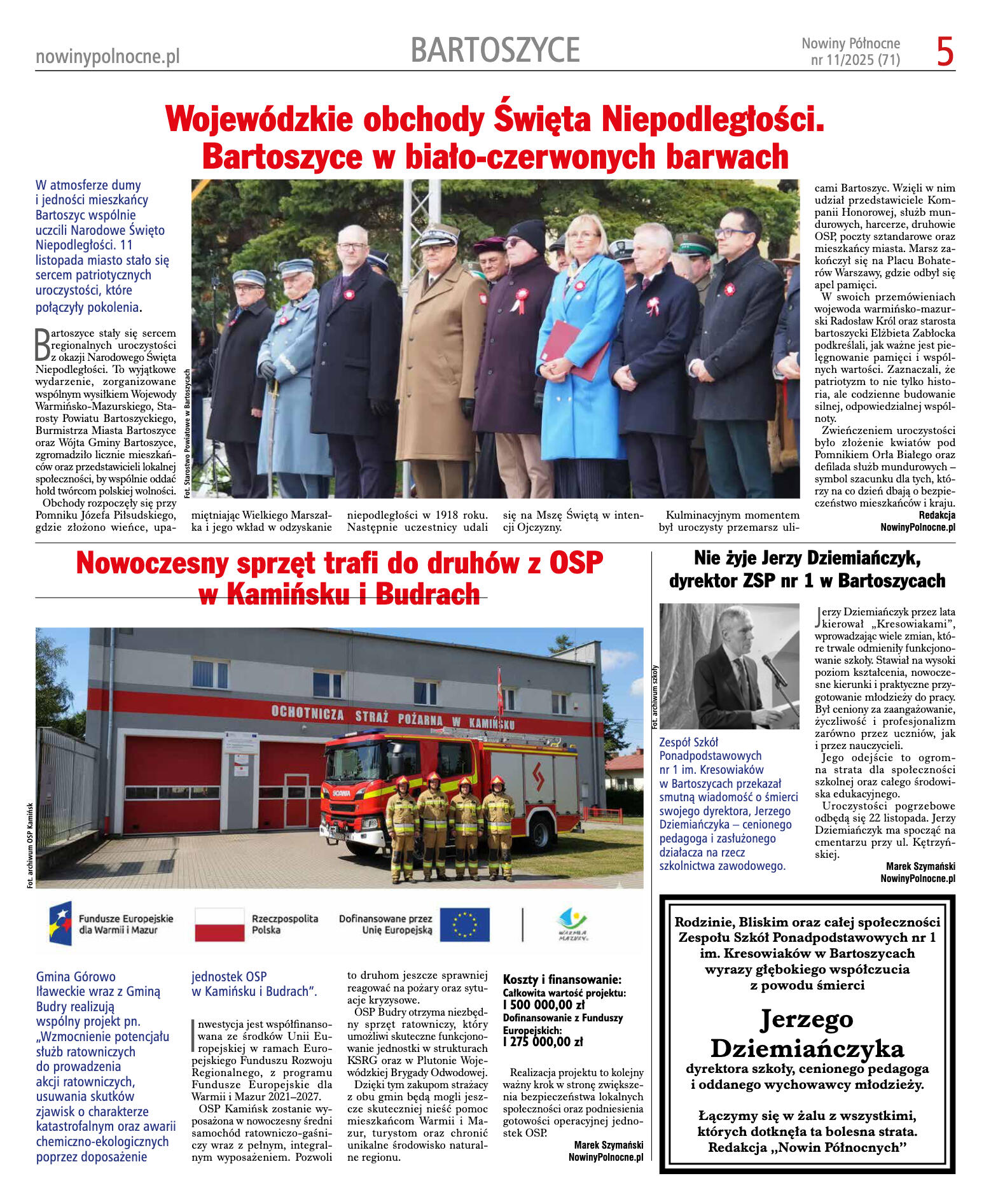 Nowiny Północne, 2025/11 - strona 5
