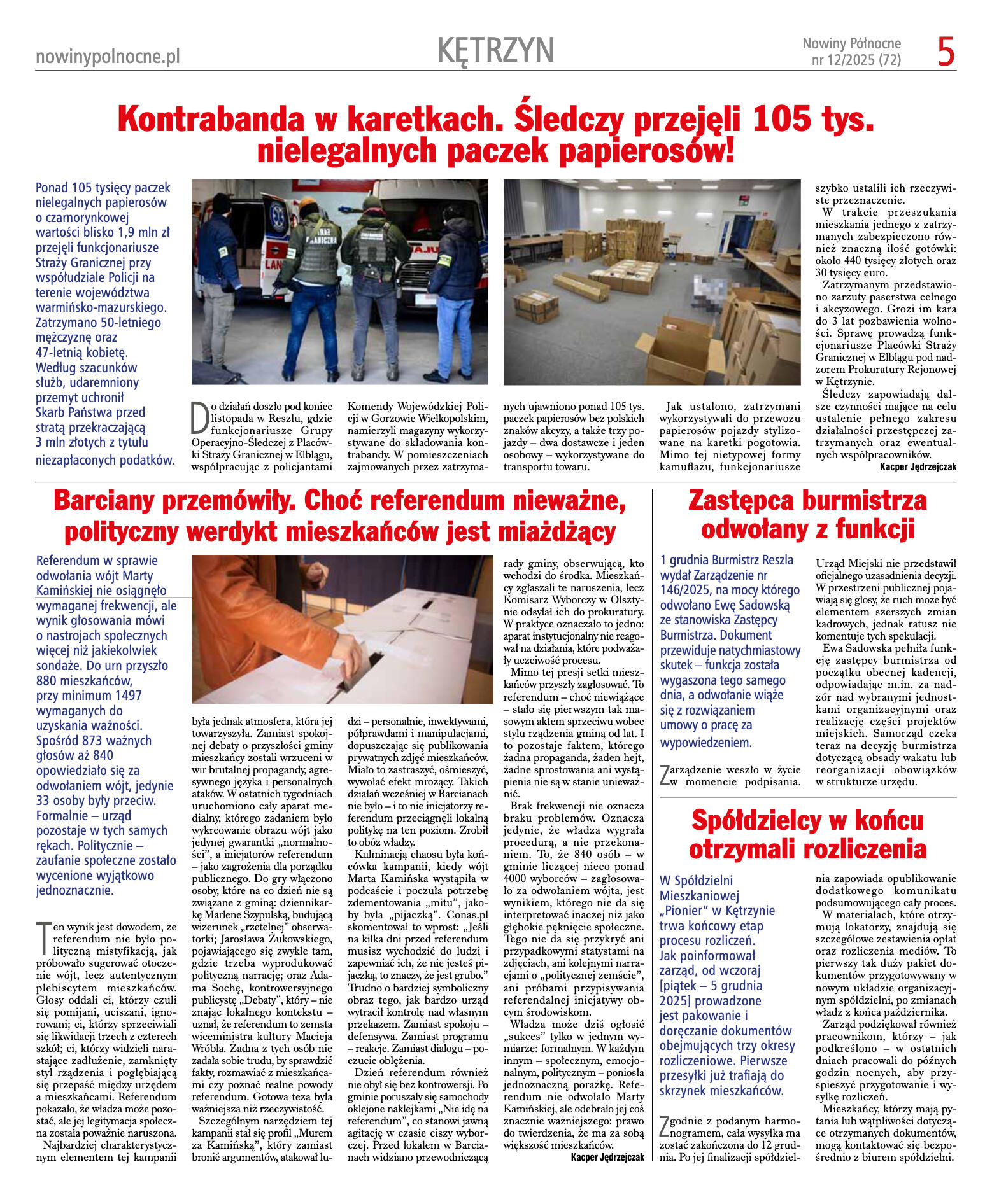 Nowiny Północne, 2025/12 - strona 5