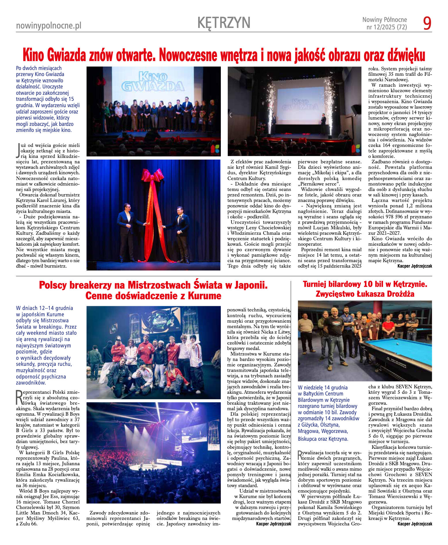 Nowiny Północne, 2025/12 - strona 9