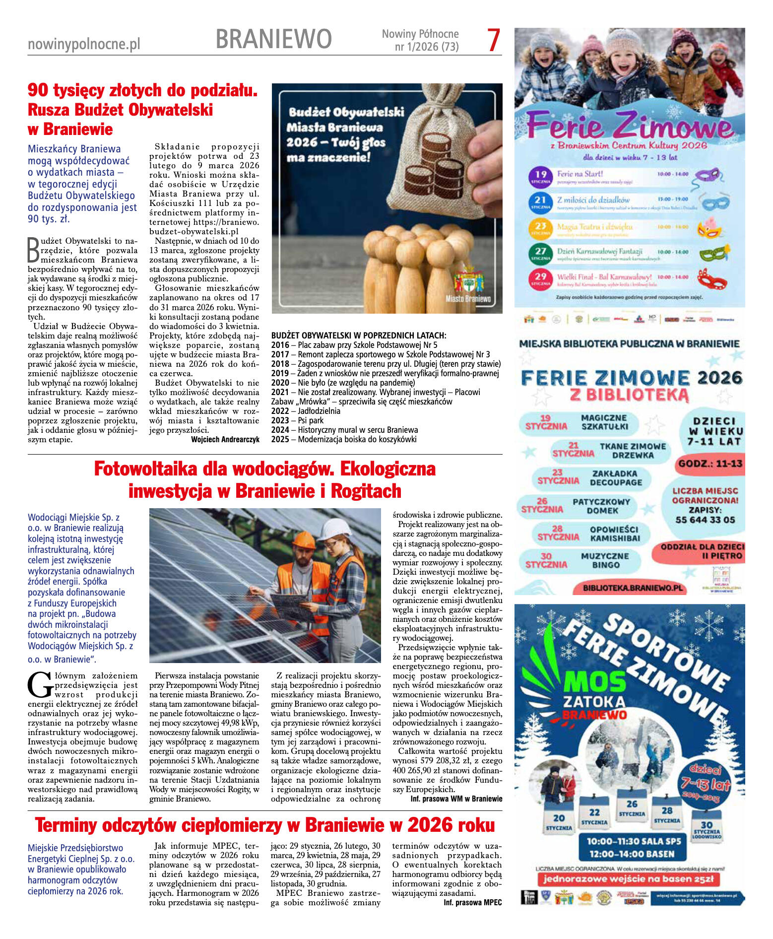 Nowiny Północne, 2026/01 - strona 7