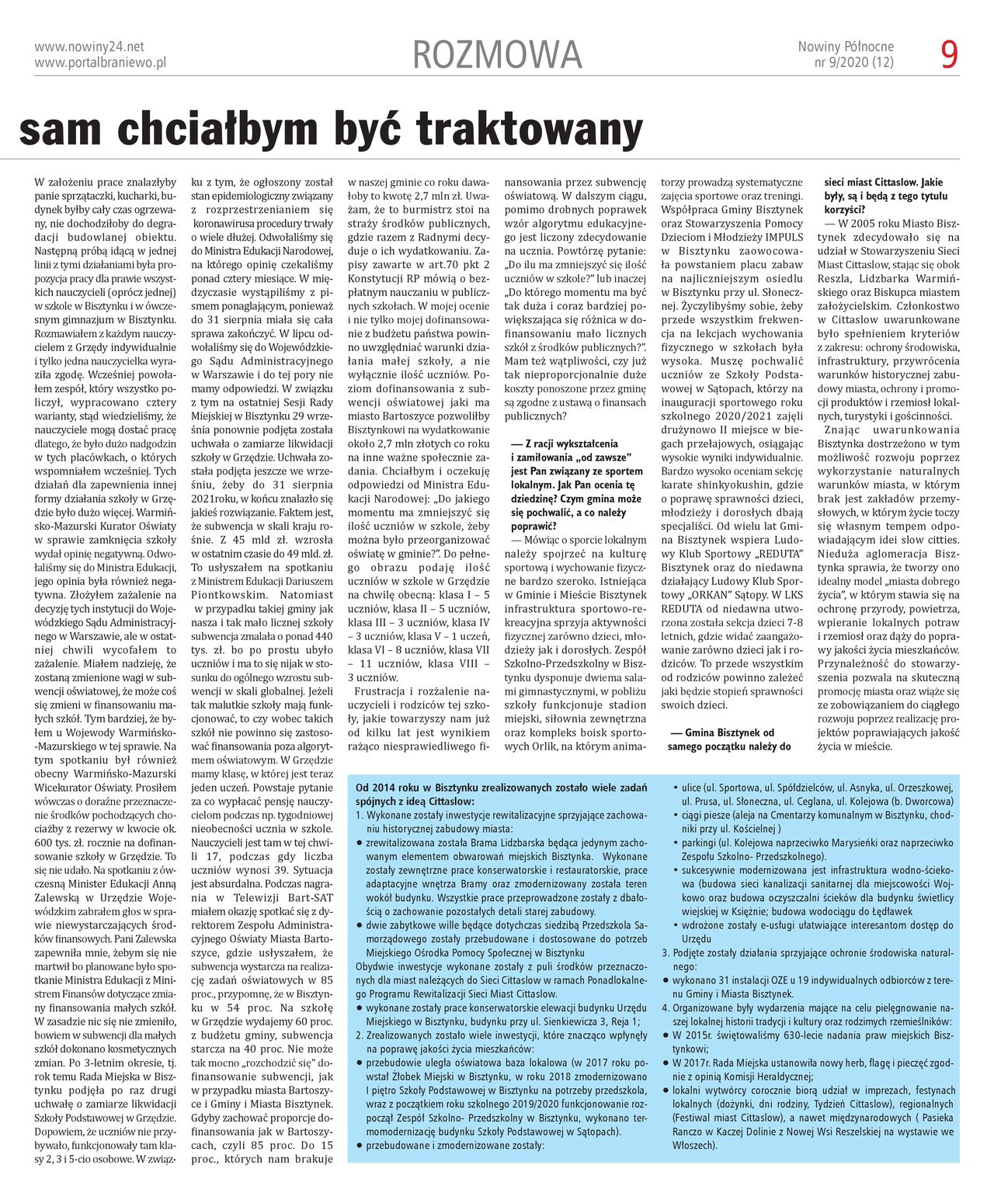 Nowiny Północne, 2020/09 - strona 9