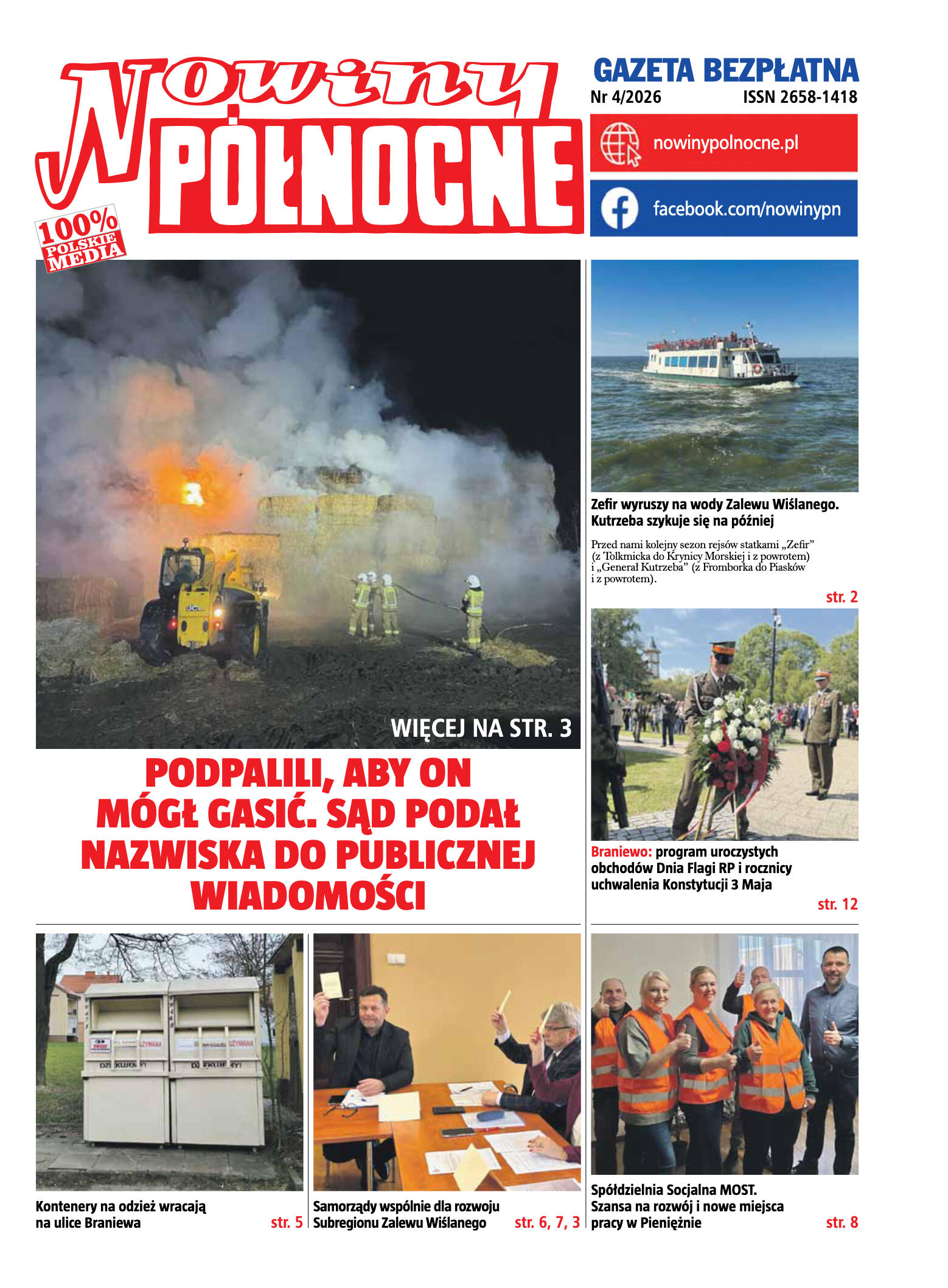 Nowiny Północne, 2026/04 - strona 1