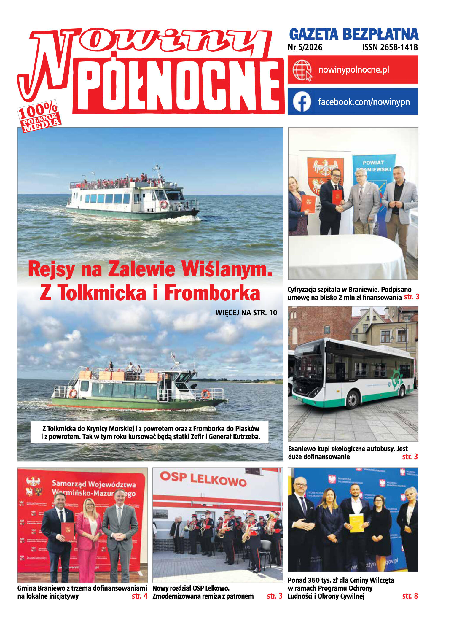 Nowiny Północne, 2026/05 - strona 1