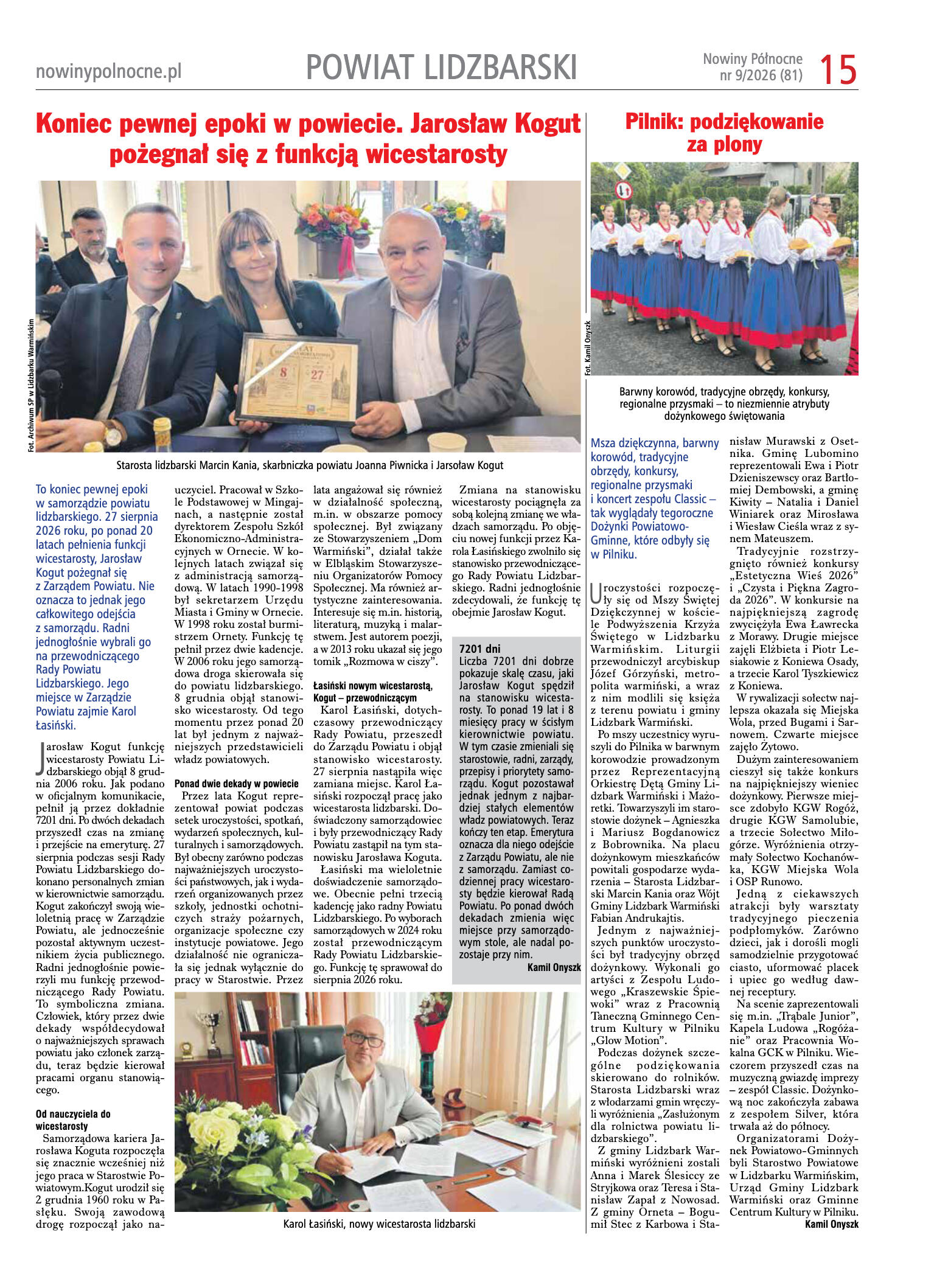 Nowiny Północne, 2026/09 – Lidzbark Warmiński - strona 15